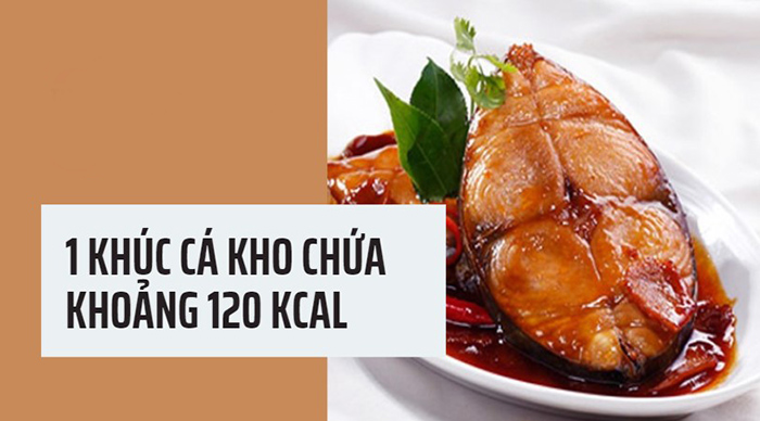 100gr cá kho có lượng calo ở mức tương đối